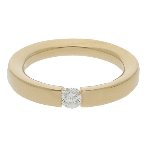 Brillant spannring 750 k - 750/,