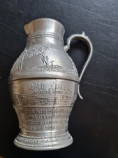 Massiv Loreley Zinn Krug Vase 18 cm Frieling rar