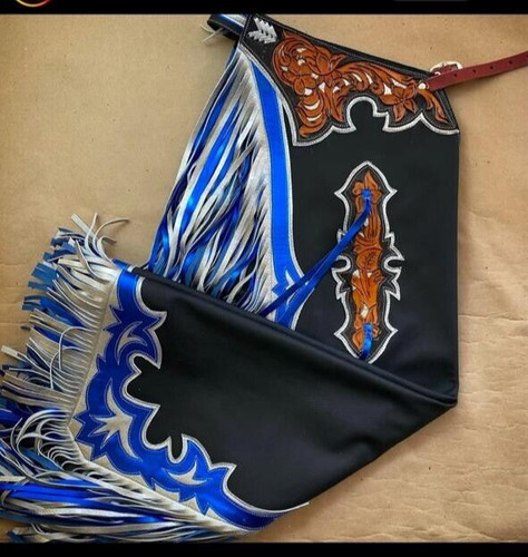 Herren western leder - western, schwarz