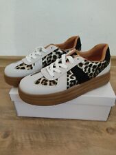 ITALY Style coole Sneakers mit Leo Details hellgrau herausnehmbare Sohle Leo NEU