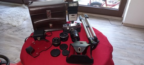 Vintage kamera silber - vintage, silber/schwarz