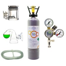 OCOPRO CO2 Anlage DLX-350 Aquarium mit Mehrwegflasche