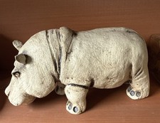 Nilpferd Figur aus Ton (?) Keramik