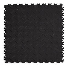 Craft-Equip INDUSTRY FLIESE ECO SCHWARZ DIAMANT WERKSTATT GARAGE PVC HALLE