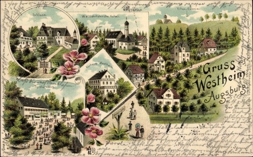 Litho westheim bei - westheim, augsburg