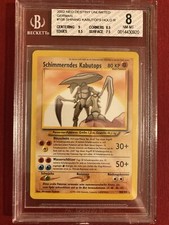 Pokemon Schimmerndes Kabutops 108/105 Deutsch BGS Beckett 8 Nm-Mint Neo Destiny