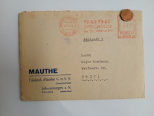 Brief DR Feldpost Nr. 34071  Major Widmann Wehrmacht Schwenningen Neckar WK2 Uhr