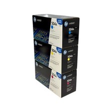 3 x HP Toner 504A CE251A