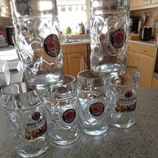 6x Paulaner Maßkrüge, 1 Liter, Oktoberfest, Gebraucht, Nix Beschädigt, Rastal