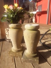 Sandstein Baluster Blumenvase Amphore Pflanzkübel Antik Trog Edelstahl Öllampe