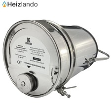 Zugbegrenzer Zugregler Kessel V2A Edelstahl  120-200mm l  10 - 40 Pa einstellbar