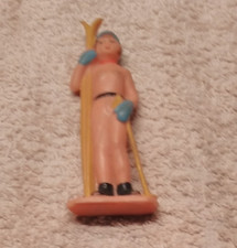 Alte Spielzeug Figur Skifahrer