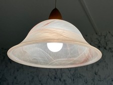 Pendellampe/Hängelampe für Küche, Esstisch o.a., Alabaster, Vintage