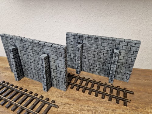 Gartenbahn stützmauer spur - 2x,