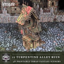 Tabletop Gelände Terrain • Haus Ruine • für Mordheim Warhammer • Hexengarde