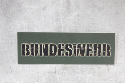 Schild bundeswehr 30cm 10cm - 30cm,