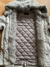 Parka IQ+Berlin Gr. 34/36  Grau mit Echtfell