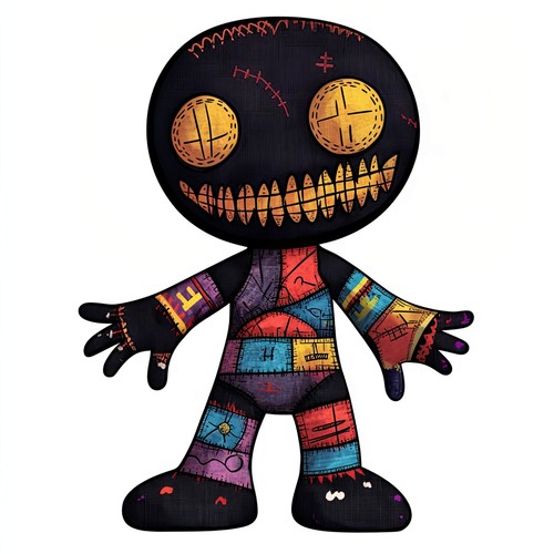 Voodoo puppe black - voodoo,