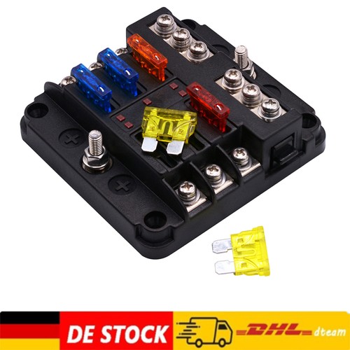 Fach kfz sicherungshalter - 6-fach,