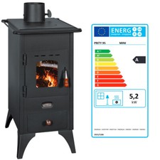EEK A - Prity Mini SP Kaminofen 5.2 kW Holzofen - Holzheizung für Wohnräume