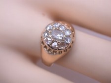 uralter antiker Diamant Ring Gold 585
