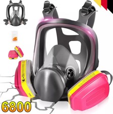 Vollmaske Atemschutzmaske Profi Gasmaske 6800 Lackiermaske mit Filter Atemschutz