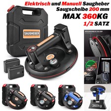 Saugheber 360kg Vakuum Glassauger 200mm Saugnäpfe Vakuumheber Glasheber Fliesen