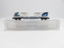 (RBT876) Fleischmann 825205 Containertragwagen "AMAG" SBB, DC, N, OVP