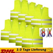 8 Stück Auto Warnwesten