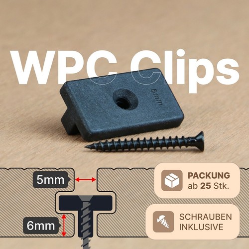 Wpc clips mm befestigung - wpc,