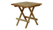 Teak-Griffklappbeistelltisch