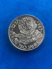 BRD  10 DM  1987 J  Silber
