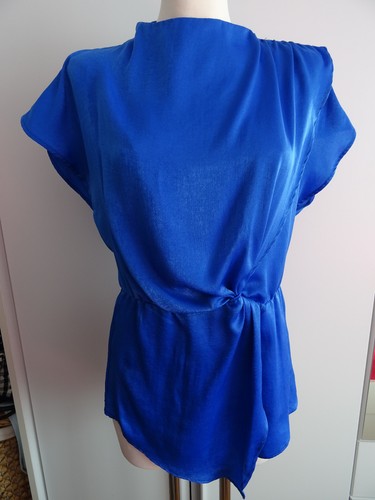 Blaue satin bluse von - von, zara