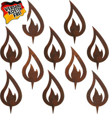 Edelrost Flamme Deko Rostoptik