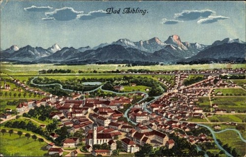Bad aibling oberbayern - ak,
