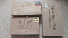 3x alte Zigarren-Schachteln