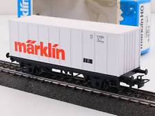 Märklin 4481 Containerwagen Eigen Werbecontainer Htt Neuwertig! OVP 1704-06-53