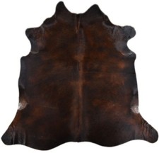 KUHFELL STIERFELL EXOTIC BRAUN ca. 190 x 210 cm FELLTEPPICH RINDERFELL