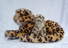 Leopard Mutter Baby Plüsch