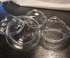 4 Schwimmkerzenhalter, hochwertig aus Glas, Sandra Rich