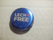 Gebrauchter, blau-weisser Kronkorken LECH FREE