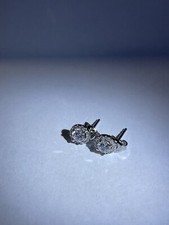 KRAPPE Ohrringe mit Diamant, 14k Weißgold