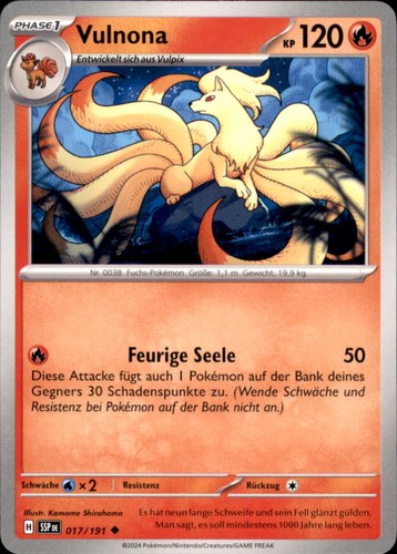 Pokemon 191 vulnona - 17/191,