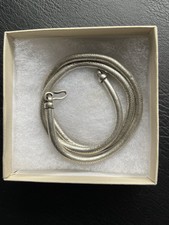 Vintage Unisex Massive Schlangenkette, Echt Silber