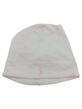 RALPH LAUREN Mütze Kinder Weiß Gestreift Baumwolle Beanie