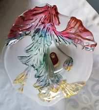 Originale Glasschale von Walther Glas, mehrfarbig.