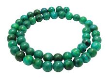 😏 Chrysokoll-farbener Türkis 8 mm Kugeln Edelsteinperlen Strang für Kette 😉