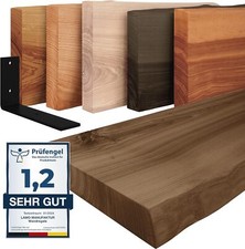 LAMO® Wandregal Massivholz Bücherregal Hängeregal Regalbrett Holzregal Wandboard
