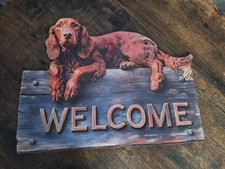 Holzschild, MDF- Dekoschild,  Motiv Hund  Cocker Spaniel 