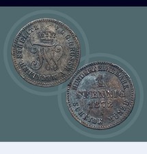 Mecklenburg Strelitz,  1872 B 1 Pfennig, V.G.G. GROSSH.V.MECKLENB.STRELITZ